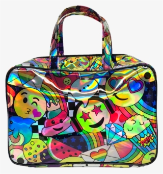 Emoji Party Holographic Large Cosmetic Bag