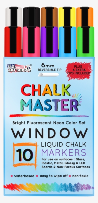 10 Window Liquid Chalk Marker Set