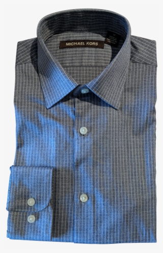 Michael Kors Boys Cotton Denim Check Shirt