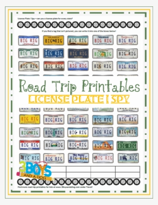 License Plate Coloring Page