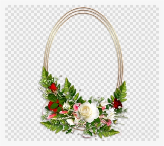 Oval Flower Frames Clipart Window Flower Picture Frames