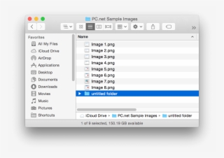 Icloud Folder With Eight Images