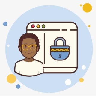 Man Window Lock Icon