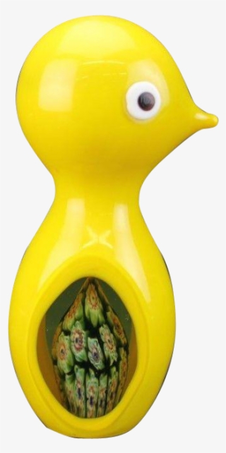 Rare And Unique Large Yellow Baby Chick Vintage Paperweight