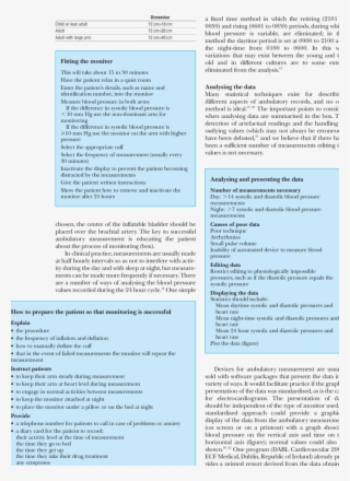 Recommended Size Of Cuffs For Measuring Blood Pressure