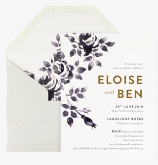 Indigo Rose Invitation