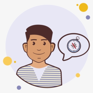 Man With A Compass Icon