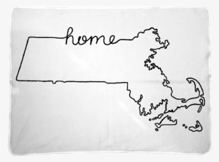 Massachusetts Home State Baby Blanket