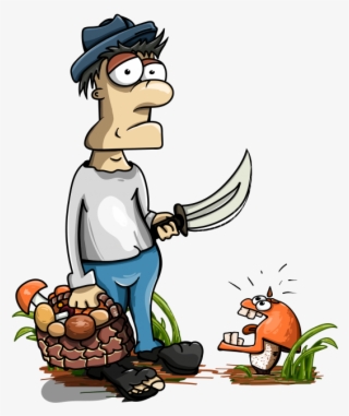 Cartoon Funny Mushroomer