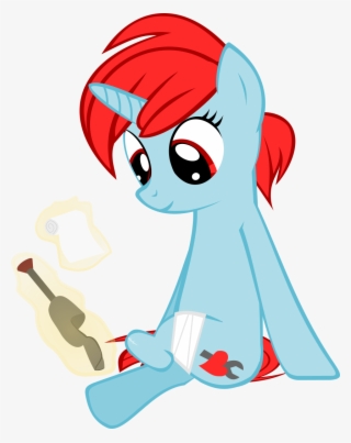 Nursey, Bandage, Female, Looking Down, Magic, Mare,