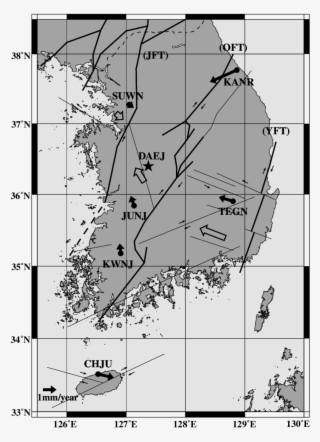 Neotectonic Fault Map Related With Crustal Velocities