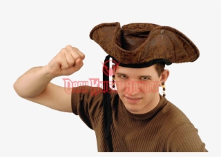 Beaded Pirate's Tricorn Hat