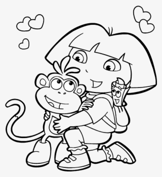 Dora La Exploradora Coloring Pages With What Colors