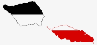 Flag Map Of German Samoa