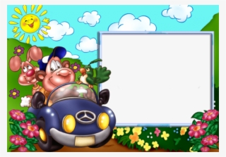 Cute Transparent Kids Photo Frame Png