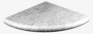 10" Bianco Gioia Marble Corner Shelf