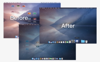 Hides Items On Your Desktop Behind A Beautiful Picture