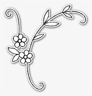 Beautiful Flower Ornament Sticker