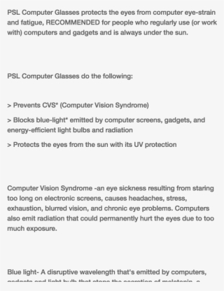 Psl The Jaw Computer Glasses Anti Blue Light, Anti