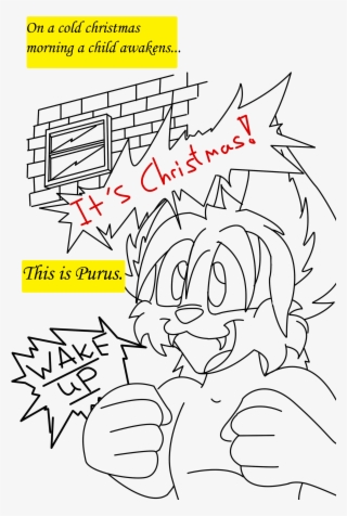 Xmas Comic Page 1 Lineart