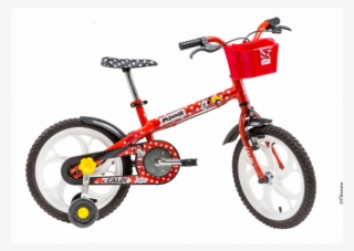 Bicicleta 16 Caloi Minnie Vermelha A16
