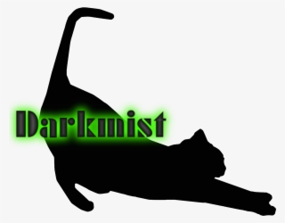 Cat Stretch Silhouette In Black 1