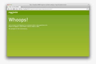 Unsupported Browser Opera