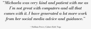Siobhan Power Testimonial