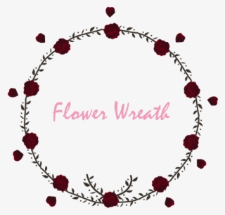 Beautiful Red Rose Floral Wreath, Save The Date, Greeting - Flower