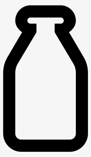 Milk Bottle Icon - Glass Milk Bottle