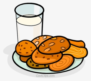 Glass Of Milk And A Plate Of Cookies Royalty Free Vector - Put Out For Santa Greeting Cards