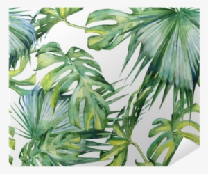 Seamless Watercolor Illustration Of Tropical Leaves, - Upstreet Graphite Pickleball Paddle Set Of 2