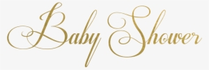 Baby Shower Text Png - Gold Baby Shower Title