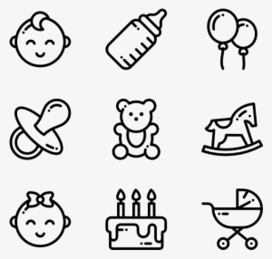 Baby Shower - Web Design Line Icon