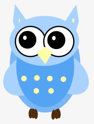 Blue Baby Owl Clip Art At Clker - Owl Eyes Clip Art