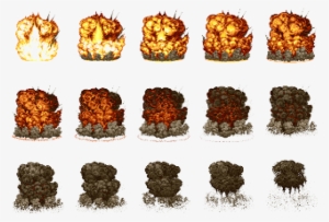 Drawn Explosion Sprite - Metal Slug Explosion Sprites