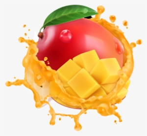 A Classic Non Dairy Flavor That Brings The Sweet Tropical - Mango Juice Splash Png