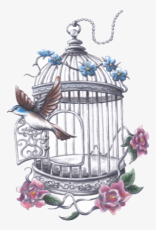 Bird Free From Cage Tattoo