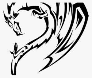 Dragon Tattoos Png Transparent Images - Tribal Dragon