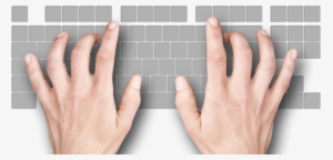 Hands Typing On Keyboard Png