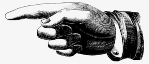 Vintage Finger Pointing Png - Old Fashioned Pointing Hand - 1100x473 ...