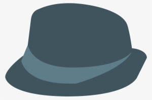Graphic Black And White Stock Fedora Vector Trilby - Hat Icon