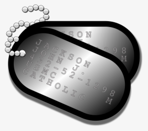 Military Dog Tags Png Royalty Free Stock - Custom Military Dog Tags Sticker