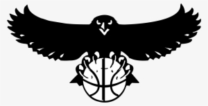 Atlanta Hawks Logo Black And Ahite - Atlanta Hawks Logo 1 1