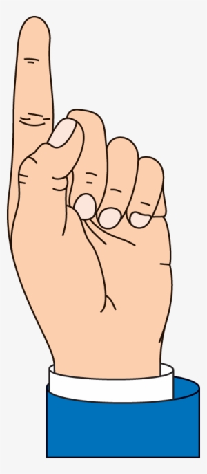 Hand Up Finger Pointing Up Png - Cartoon Finger Pointing Up Png