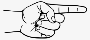 Png Finger Point - Pointing Finger Clipart