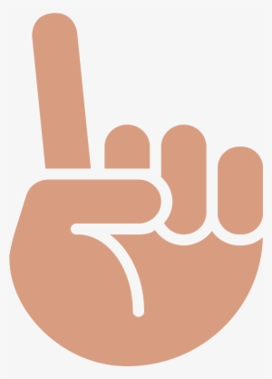Hand Pointing Up Png - Peace Sign Emoji Vector
