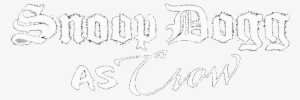 Snoop Dogg As Crow Insignia - Line Art