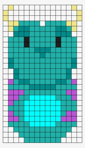 Sully Monsters Inc Perler Bead Pattern / Bead Sprite - Perler Bead Monster Inc