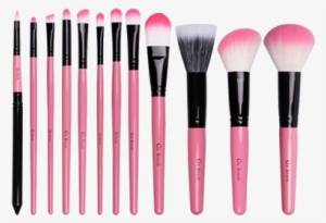 Coringco Pink In Pink Makeup Brush 12pcs/set - Painting